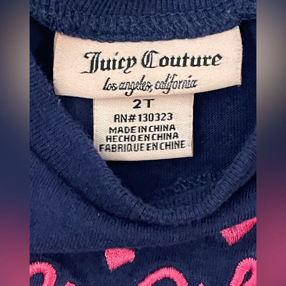 Juicy Couture Navy Dress with Pink Accents